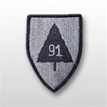 ACU Unit Patch with Hook Closure:  91ST DIVISION EXERCISE