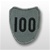 ACU Unit Patch with Hook Closure:  100TH INFANTRY TRAINING