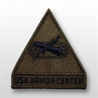 Armor Center with Tab - Subdued Patch - Army - OBSOLETE! AVAILABLE WHILE SUPPLIES LASTS!