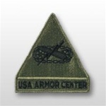 ACU Unit Patch with Hook Closure:  Armor Center W/Tab