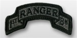 ACU Tab with Hook Closure:  75TH RANGER 1ST - Scrolled