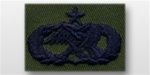 USAF Badges - Subdued Fatigue - Rayon Embroidered: Aircraft Maintenance Munitions - Senior