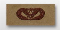 USAF Badges Embroidered Desert: Civil Engineer