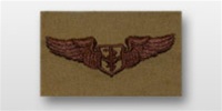 USAF Badges Embroidered Desert: Flight Nurse