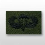 US Army Breast Badge Subdued Fatigue: Parachutist - OBSOLETE! AVAILABLE WHILE SUPPLIES LAST!