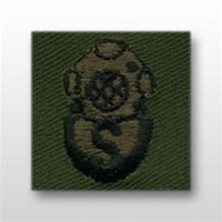 US Army Breast Badge Subdued Fatigue: Diver Salvage - OBSOLETE! AVAILABLE WHILE SUPPLIES LAST!