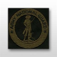 US Army Identification Badges: National Guard Senior Recruiter Badge - On Olive (2 each)