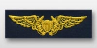 US Navy Breast Badge For Coveralls: Naval Flight Officer (NFO)