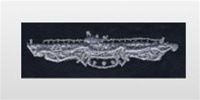 US Navy Breast Badge For Coveralls: Submarine Combat Patrol