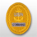 US Navy Breast Badge For Coveralls: E-7 Command