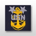 US Navy Coverall Collar Device: E-9 Master Chief Petty Officer (MCPO)
