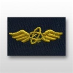 US Navy Warrant Officer Collar Device Embroidered: Aviation Electronics Technician