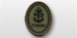 US Navy Subdued Embroidered Badge: E-7 Command