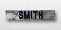 ACU Patch with Hook Closure:  EMBROIDERED NAME - Individual Name Tape