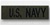 US NAVY Branch Tape:  US NAVY embroidered black on OD Tape