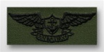 US Navy Subdued Embroidered Badge: Aviation Warfare Specialist