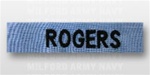 US Navy Name Tape:  Individual Name Embroidered on CHAMBRELL - For NAVY UTILITY SHIRT