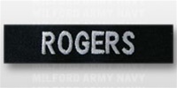 US Navy Name Tape:  Individual Name Embroidered - For NAVY UTILITY TROUSER
