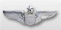 USAF Breast Badge - Mirror Finish Regulation Size: Pilot - Senior