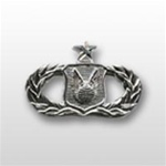 USAF Breast Badge - Mirror Finish Regulation Size: Operation Support - Senior