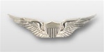 US Army Mini Mirror Finish Breast Badge: Aviator - For Dress