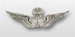 US Army Mini Mirror Finish Breast Badge: Master Aircraft Crewman - For Dress