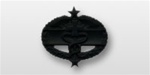 US Army Superior Subdued Metal Regular Size Breast Badge: Combat Medical (3rd Award)