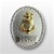USCG Mini Breast Bagde: Senior EM Advisor E7 - Silver & Gold Mirror Finish