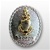 USCG Mini Breast Bagde: Senior EM Advisor E8 Sector - Silver & Gold Mirror Finish