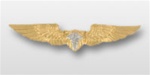 USCG Mini Breast Bagde: Flight Surgeon - Gold Mirror Finish
