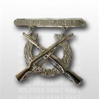 USMC Regulation Breast Insignia: Rifle Expert - Mirror Finish