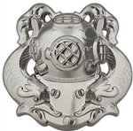 US Navy Regulation Size Breast Badge: Diver - 1st Class - Mirror Finish
