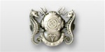 US Navy Regulation Size Breast Badge: Diving Medical Technician Enlisted - Oxidized Finish