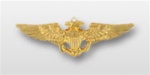 USCG Mini Breast Bagde: Aviator - Gold Mirror Finish