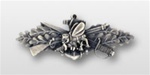 US Navy Mini Breast Badge: Seabee Combat Warfare Specialist - Enlisted - Oxidized Finish