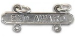 USMC Requal Bar:  Pistol -  2ND AWARD - Mirror Finish