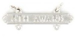 USMC Requal Bar:  Pistol -  5TH AWARD - Mirror Finish