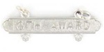 USMC Requal Bar:  Pistol - 10TH AWARD - Mirror Finish