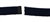 Blue Cotton Web Belt with Black Tip ONLY - 44 Inch Cut