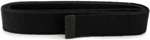 US Navy Male Black Belt: Web - Cotton - with Black Metal Tip - 44" long
