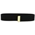 Black Nylon Belt with Brass Tip (No buckle) - 44 Inch Cut