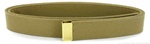 US Navy Female Khaki Belt: CNT with 24k Gold Tip - 45" long - Extra Long