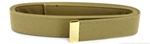 US Navy Female Khaki Belt: Poly Wool with 24k Gold Tip - 39" long