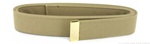 US Navy Male Khaki Belt: Khaki CNT with 24k Gold Tip - 55" Extra Long