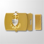 USCG CPO E8 Emblem Gold Satin Buckle and Tip