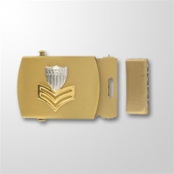 USCG PO 1st Class Emblem (E6) Gold Satin Buckle and Tip