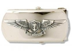 US Navy Buckle for Male Personnel: Air Warfare - Enlisted - 3"