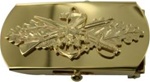 US Navy Buckle for Male Personnel: Seabee - Officer - 3" - 1 1/4" Wide - Gold