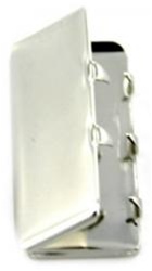 US Navy Belt Tip: Silver Mirror Finish Belt Tip- Female