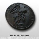 USMC Buttons: 45 Ligne Black Plastic -  Each